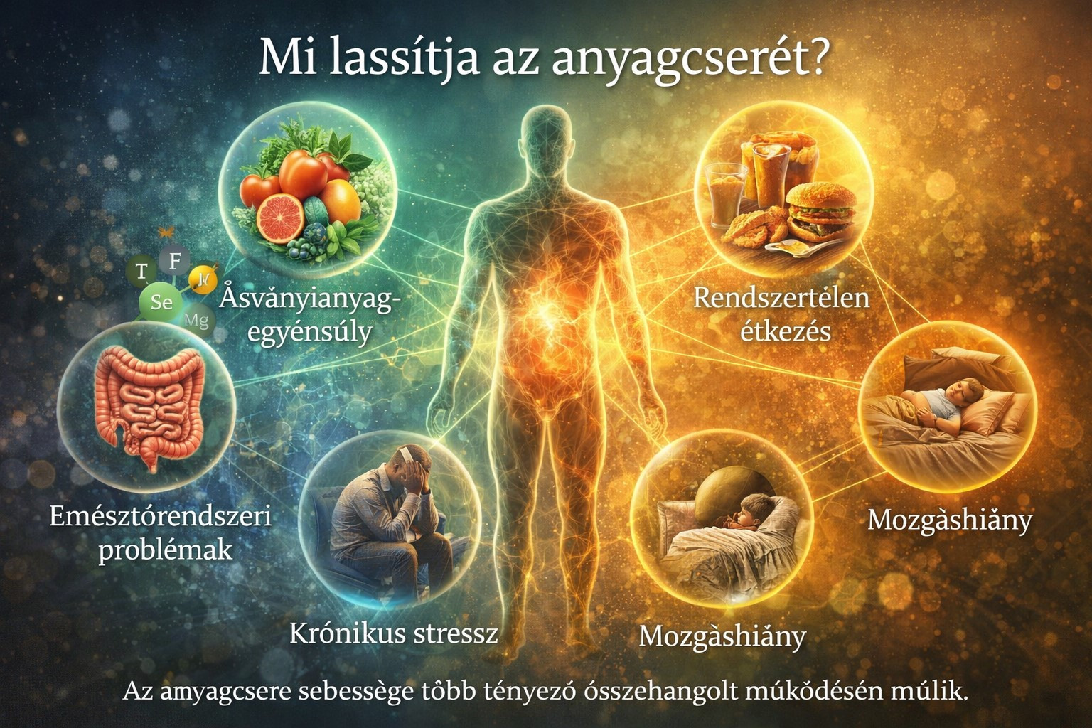 Az anyagcsere működését befolyásoló tényezők rendszerszintű szemléletben