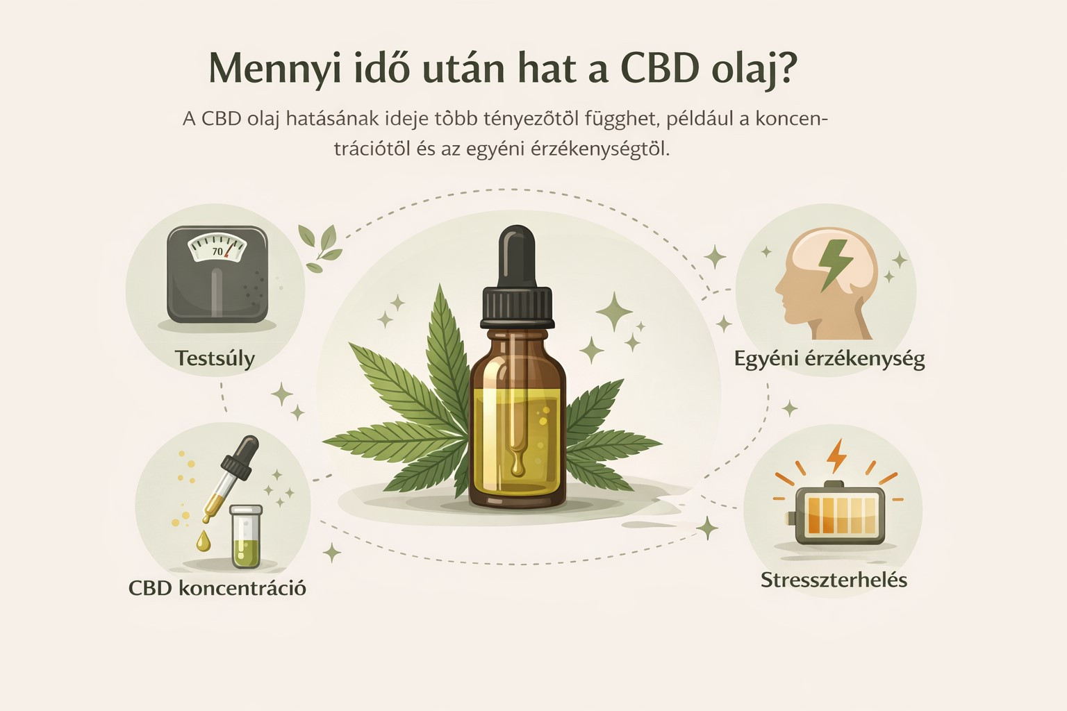 Mennyi idő után hat a CBD olaj és milyen tényezők befolyásolják