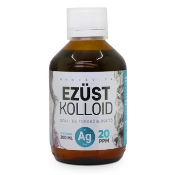 Mannavita Ezüstkolloid 20 PPM, 200ml - ÜVEGES