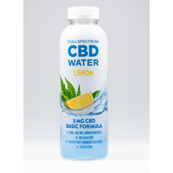 Aidvian CBD Sugar Free Water - LEMON 3 mg 500 ml