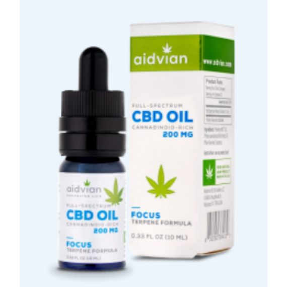 Aidvian Full Spectrum CBD Olaj Focus 200 mg 10 ml