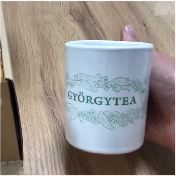 Györgytea kézműves bögre 